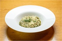 Зеленая гречка с песто и сыром 2471