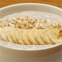 Каша овсяная на воде (с бананом и кешью) 2274